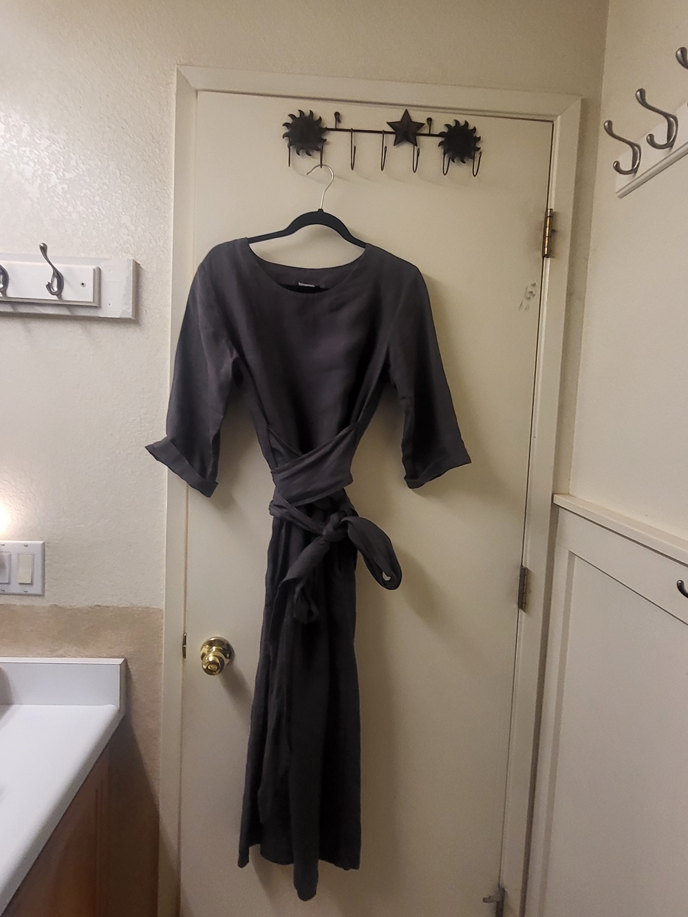 LenokLINEN Linen Dress In Truffle, NEW Size M. Similar To Not Perfect Linen